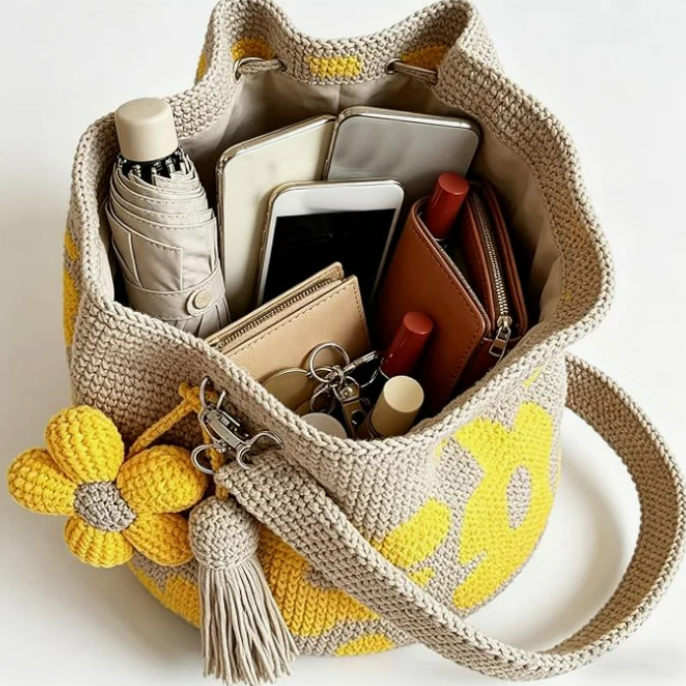 Flower Crochet Bag